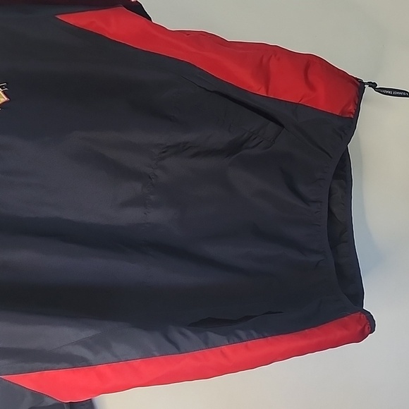 Men's Cooperstown Dreams Park Baseball Pullover Warm up Jacket Red and Blue SS - Picture 6 of 6